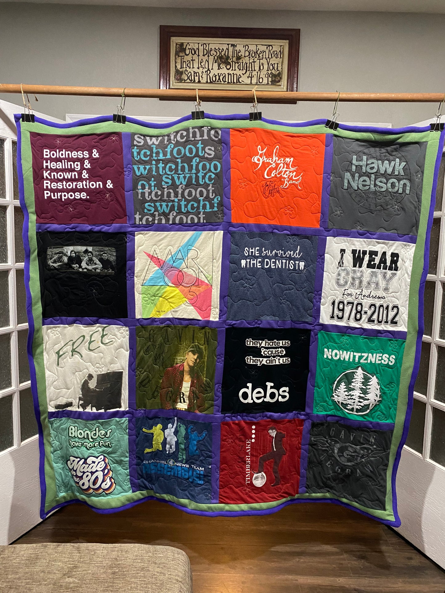 15" (Large Square) T-shirt Quilt