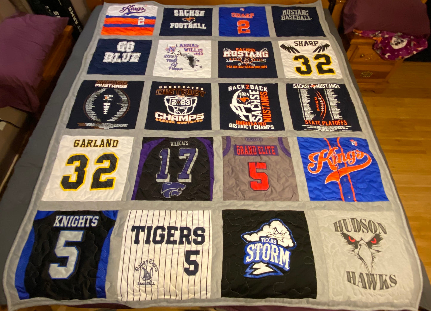 12" T-shirt Quilt