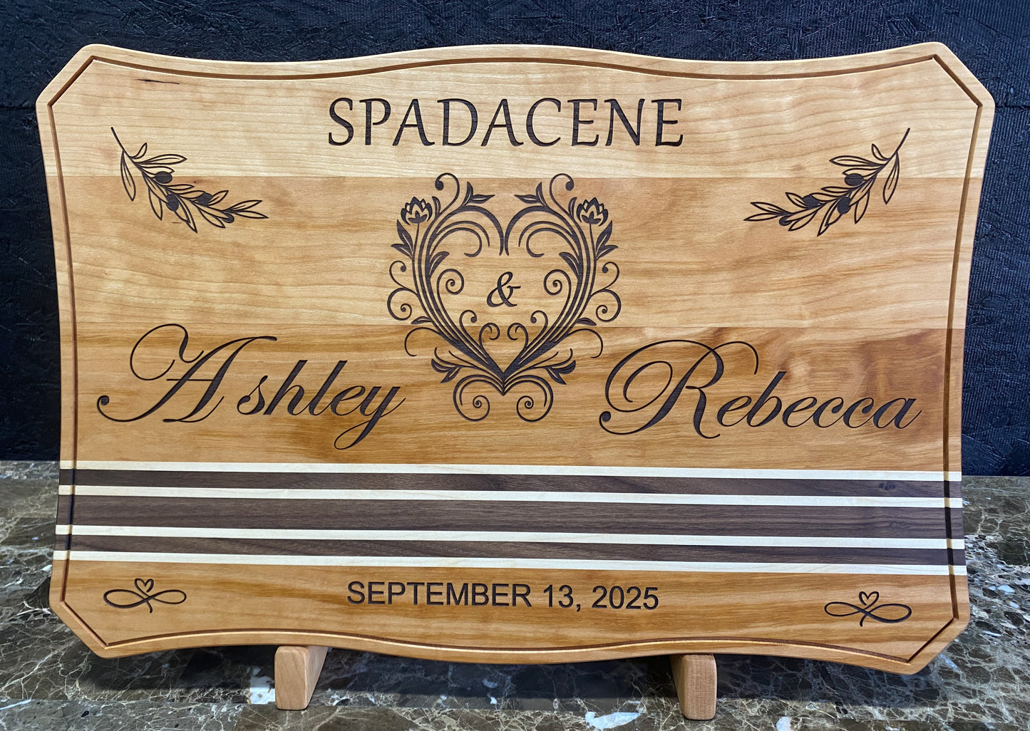 Wedding Charcuterie Board w/Stand