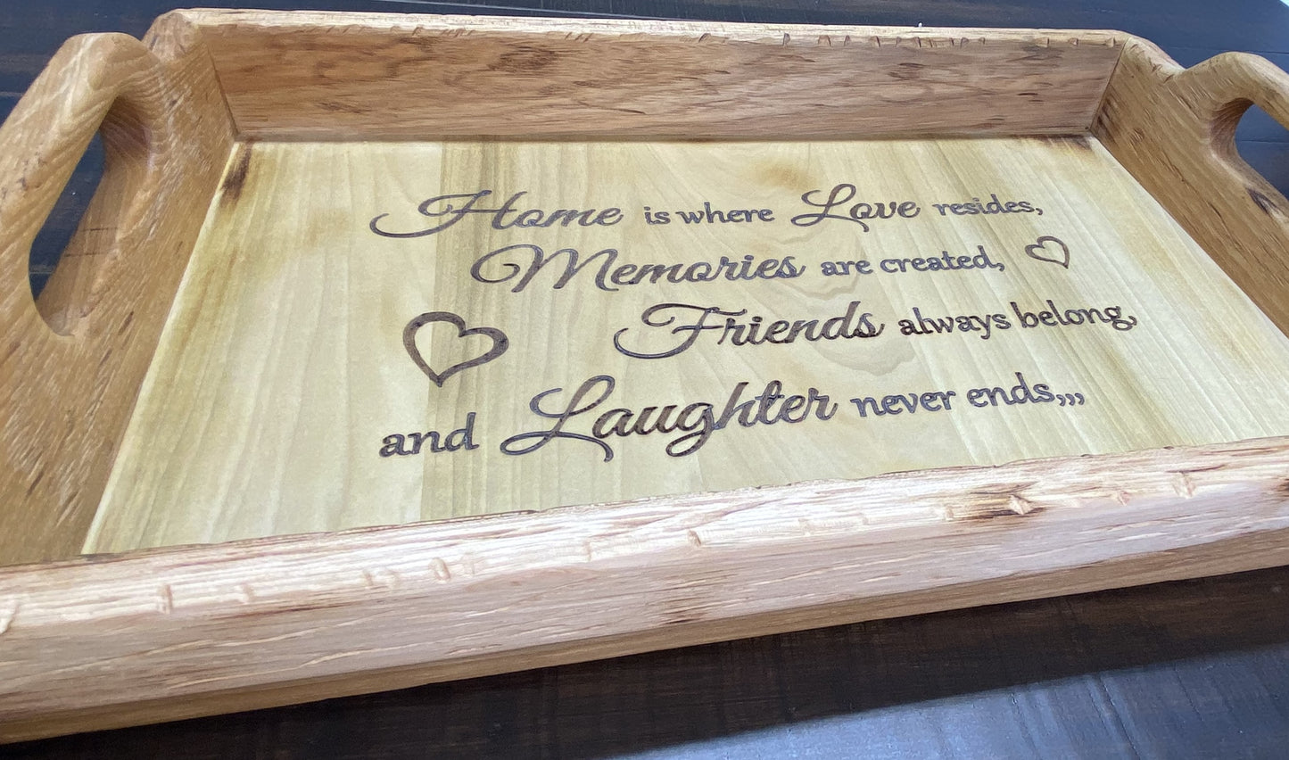 Serving Tray, Home is where Love Resides