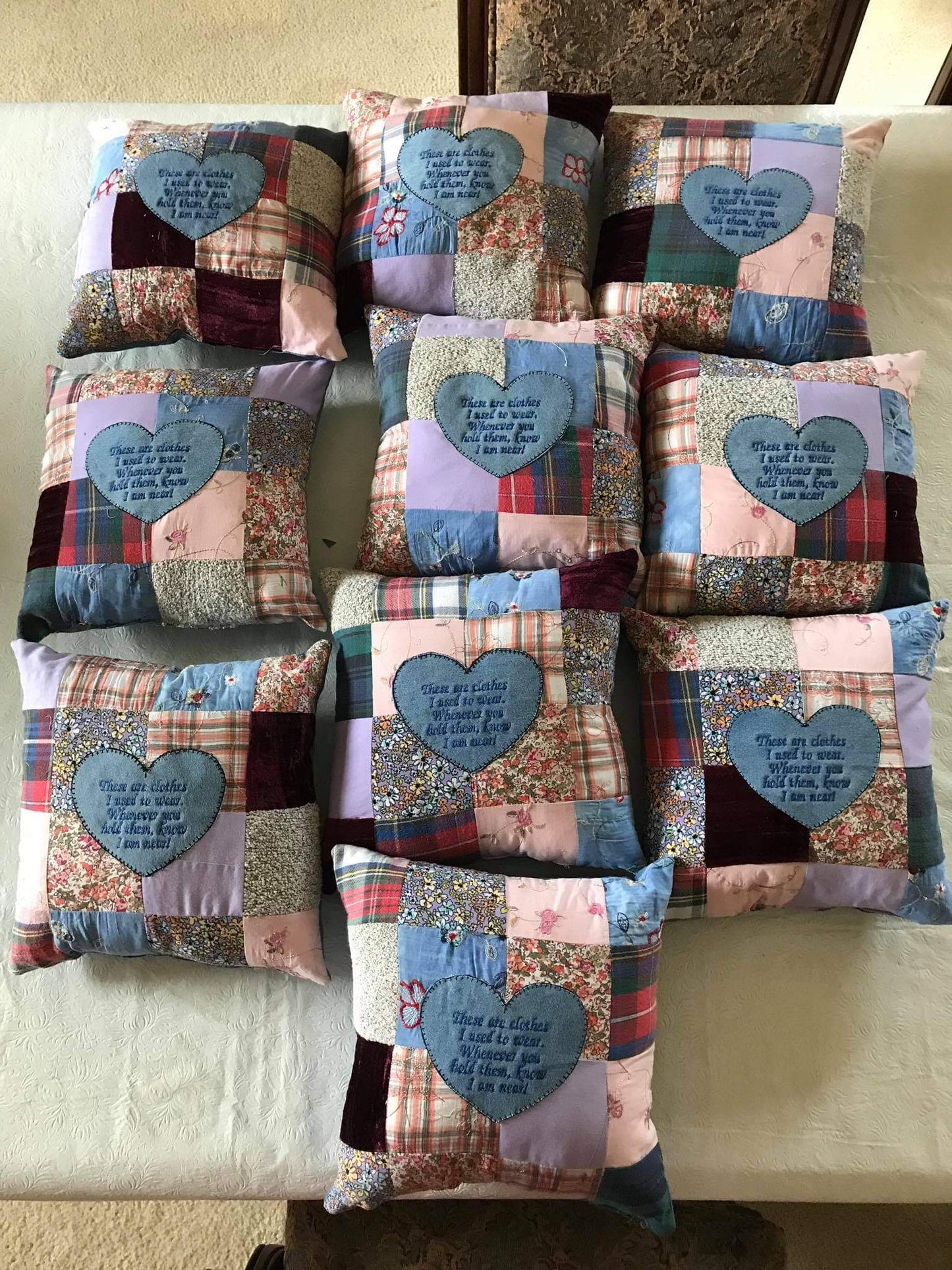 Custom Heirloom Memory Pillows