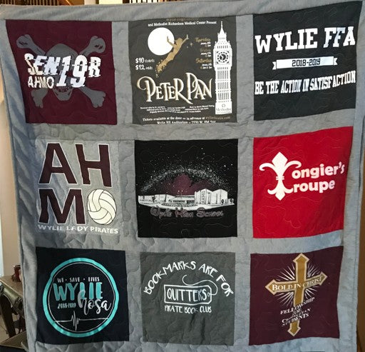12" T-shirt Quilt