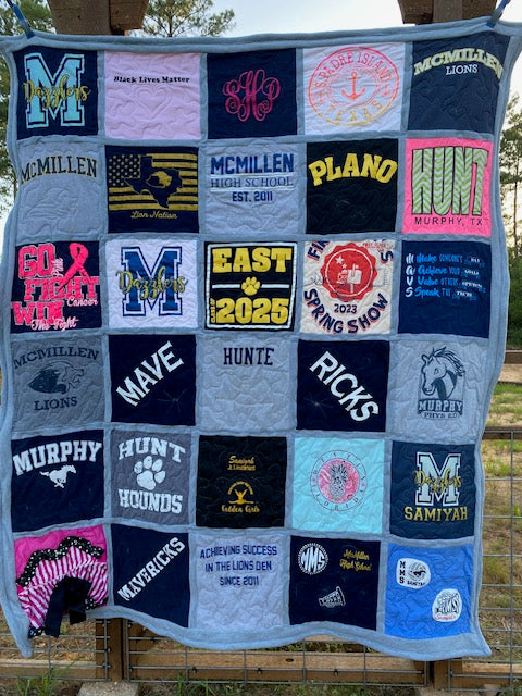 12" T-shirt Quilt