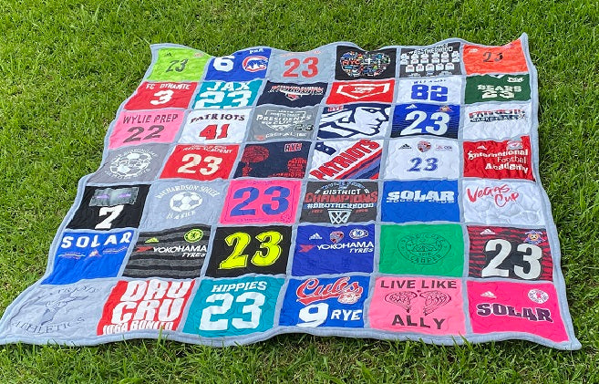 42 Square 12" T-Shirt quilt