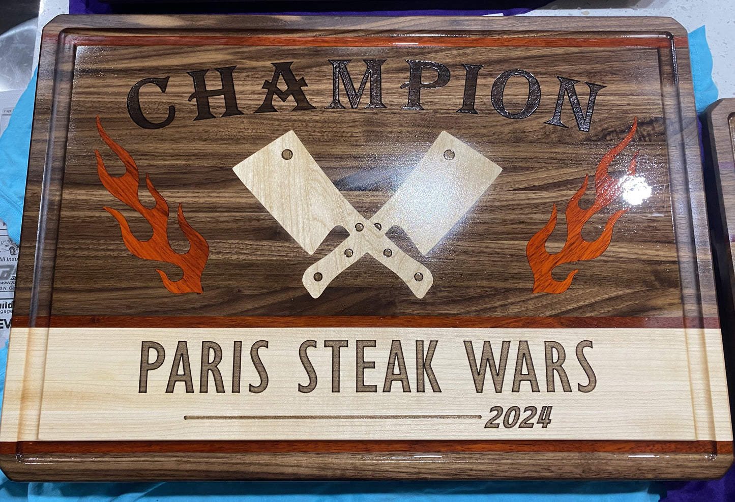 Paris Steak Wars Champion Cutting Board