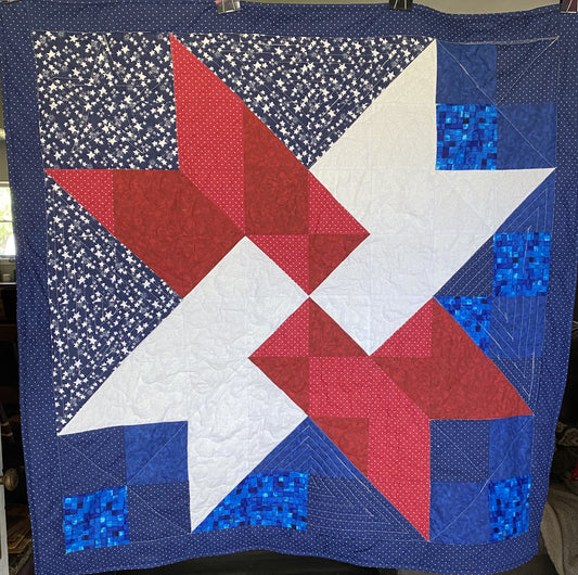 Patriotic Hidden Star Quilt